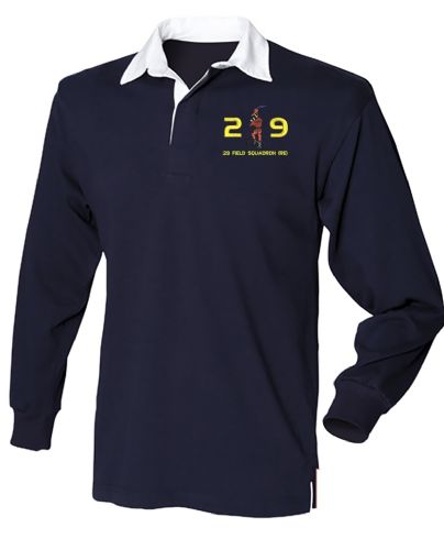 29 Fld Sqn Embroidered Plain Rugby Shirt